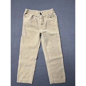 Faherty Stretch Terry Jeans Kids Size 5 Beige Tan 5 Pkt Design Cotton NWOT‎